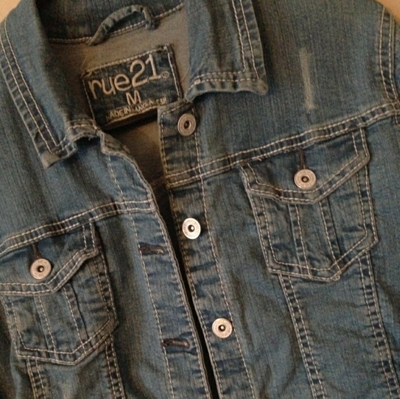Distressed Jean Jacket - Picture 2 of 3